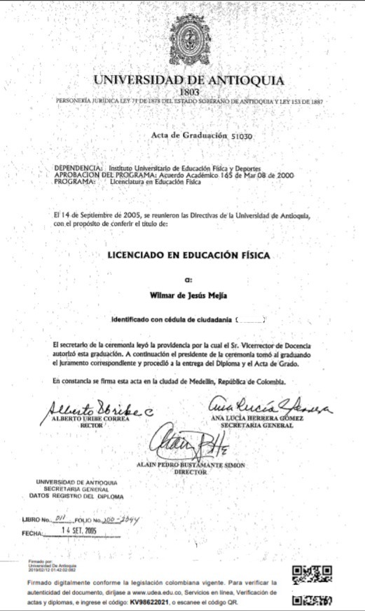 Wilmar de Jesús Mejía