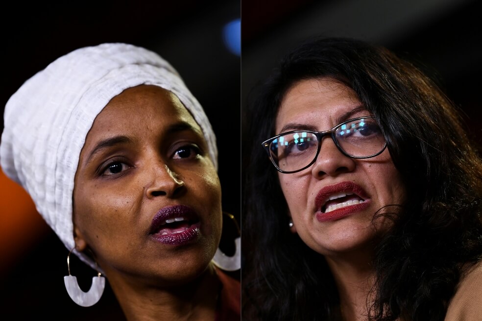Las congresistas demócratas Ilhan Omar y Rashida Tlaib. / AFP
