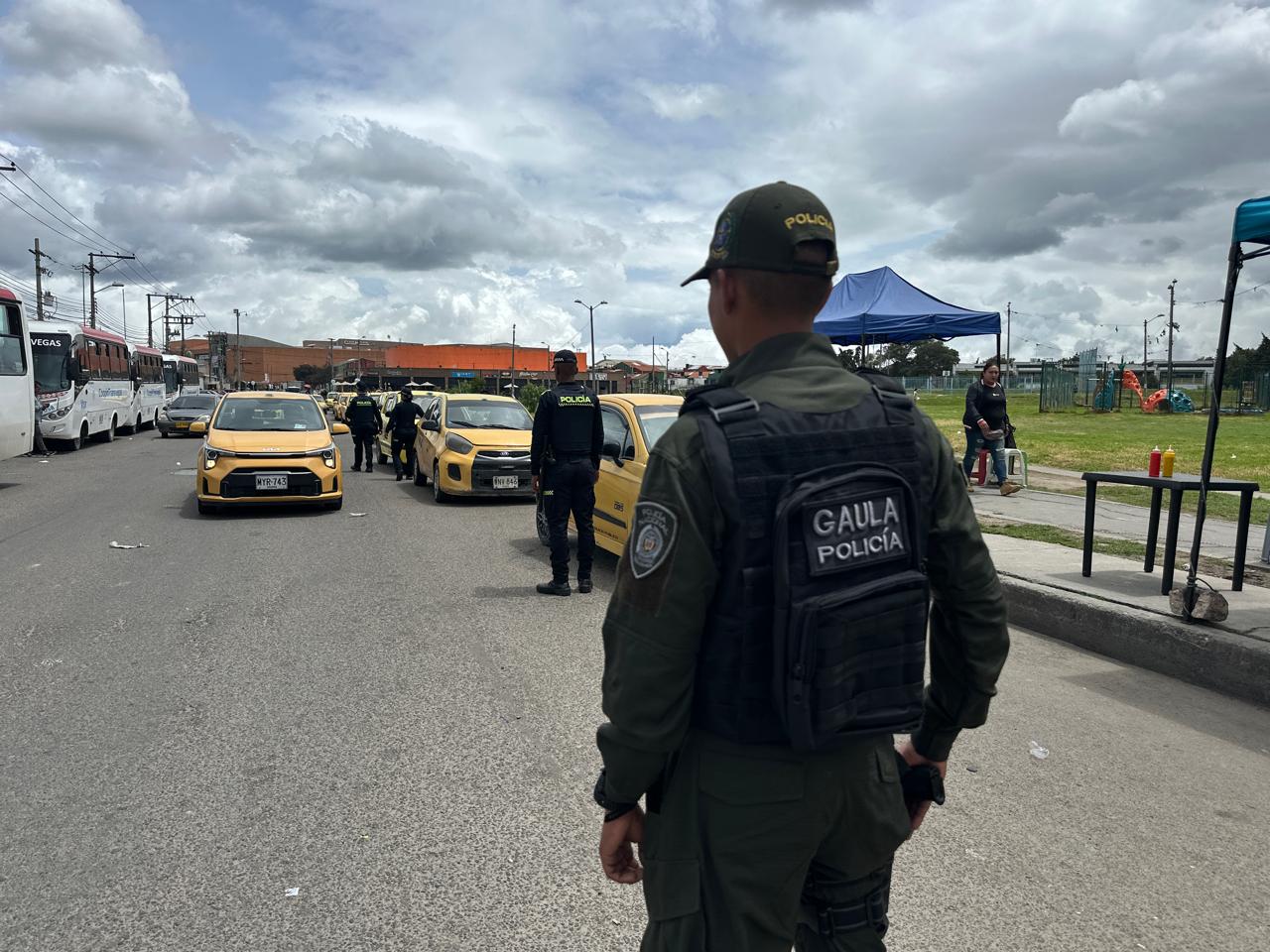Operativos contra la extorsión en Soacha tras violencia desatada contra conductores, al parecer por casos de extorsión.