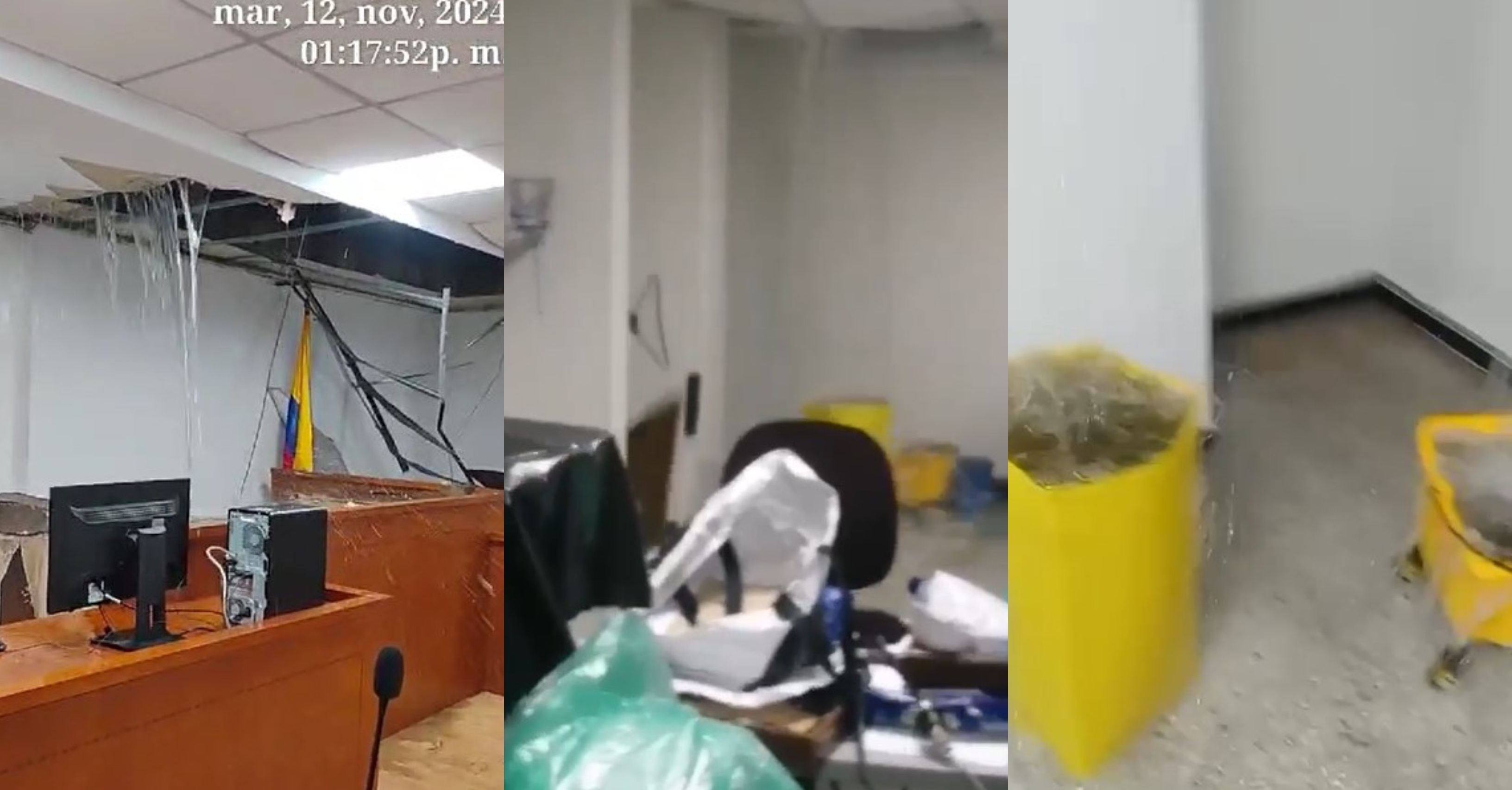 Fuertes lluvias causan destrozos en las instalaciones de Paloquemao