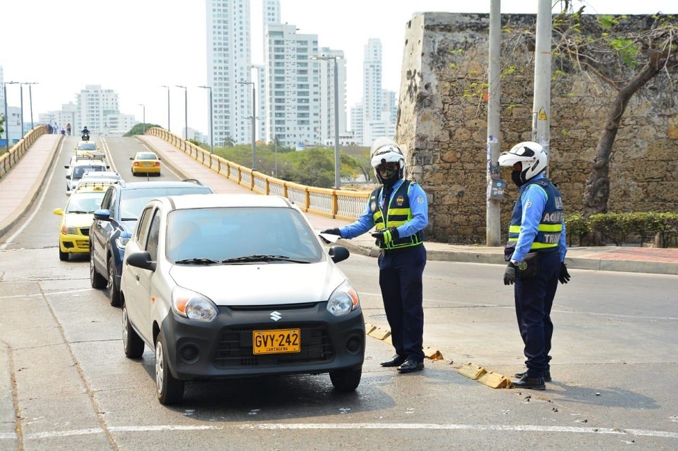 Pico y placa en Cartagena: así se aplicará para carros, motos y taxis desde este 5 de enero