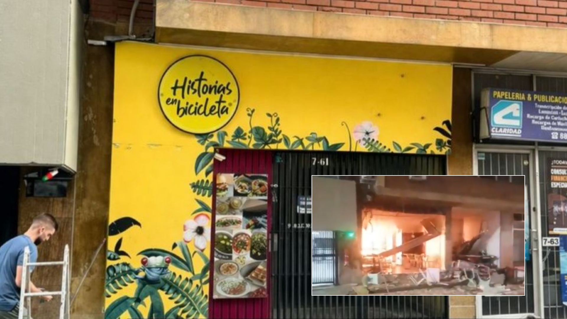 El restaurante en Cali afectado por un incendio que ahora pide apoyo para reabrir