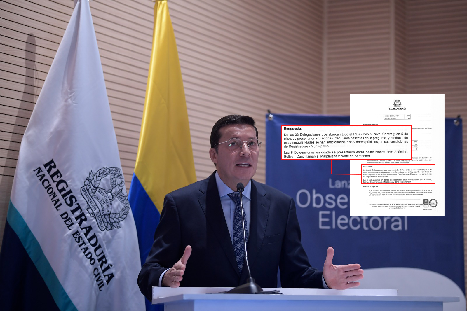 Ya hay 81 funcionarios de Registraduría investigados por falsear identidades