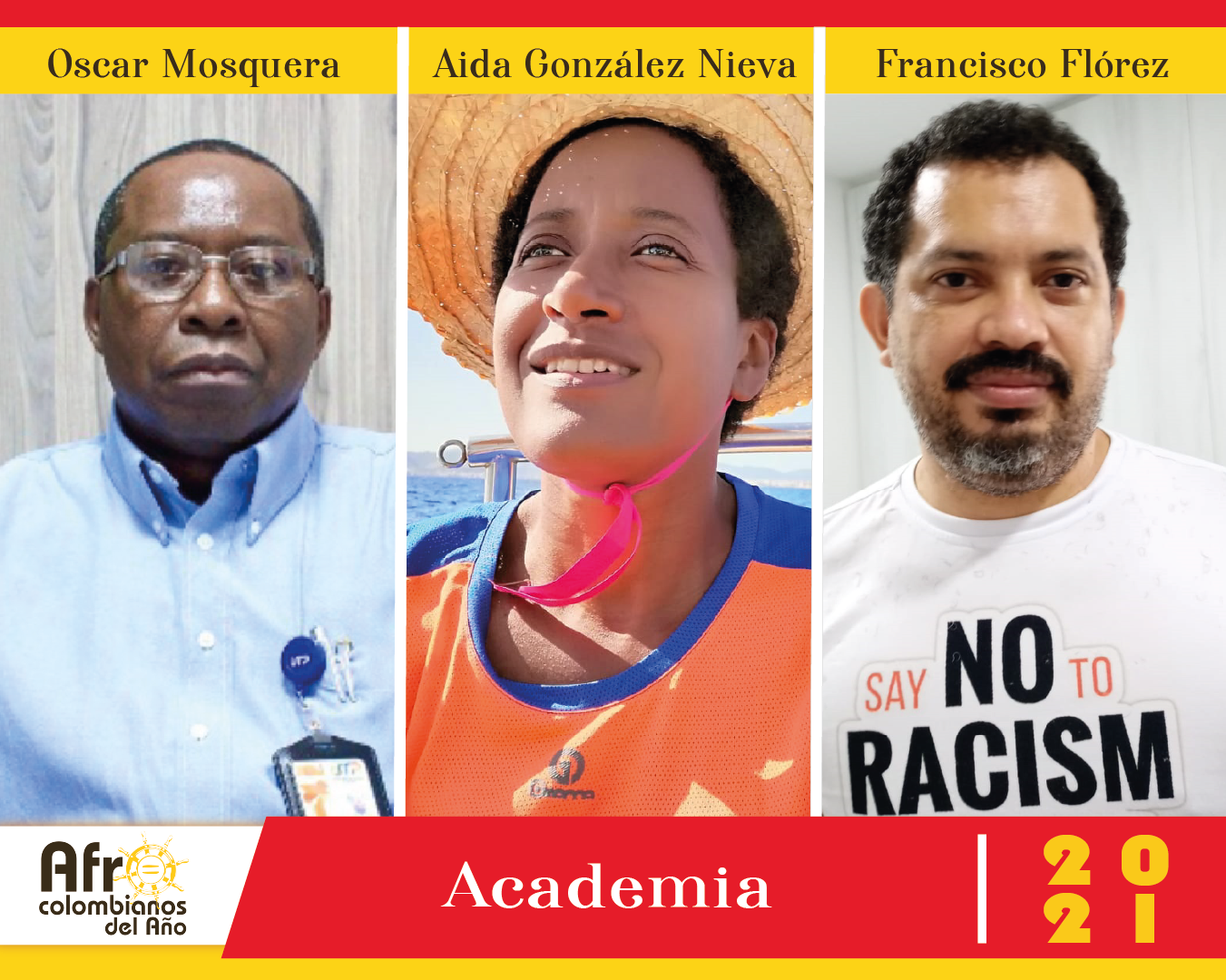 Terceros nueve nominados en Afrocolombianos del Año 2021