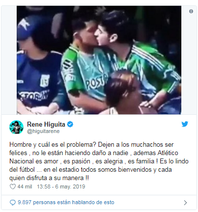 En su forma de pensar se vieron reflejados más de catorce mil personas, para quienes la muestra de afecto entre dos personasdel mismo sexo en espacios públicos no debe ser rechazado ni condenado.