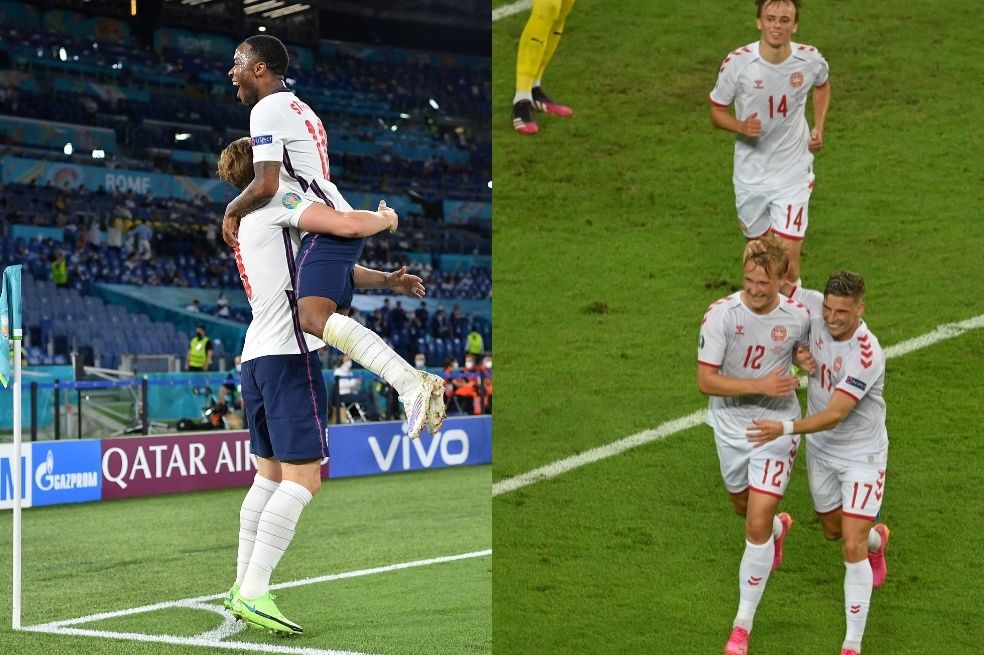 Ingleses y daneses se medirán en la segunda semifinal de la Eurocopa.