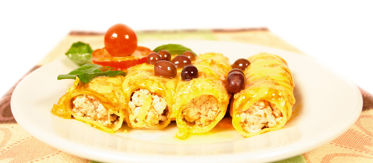 Canelones de pollo en salsa bechamel ¡Una idea para almorzar!