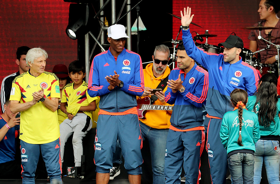 Emotivo recibimiento a la selección Colombia tras su participación en Rusia 2018