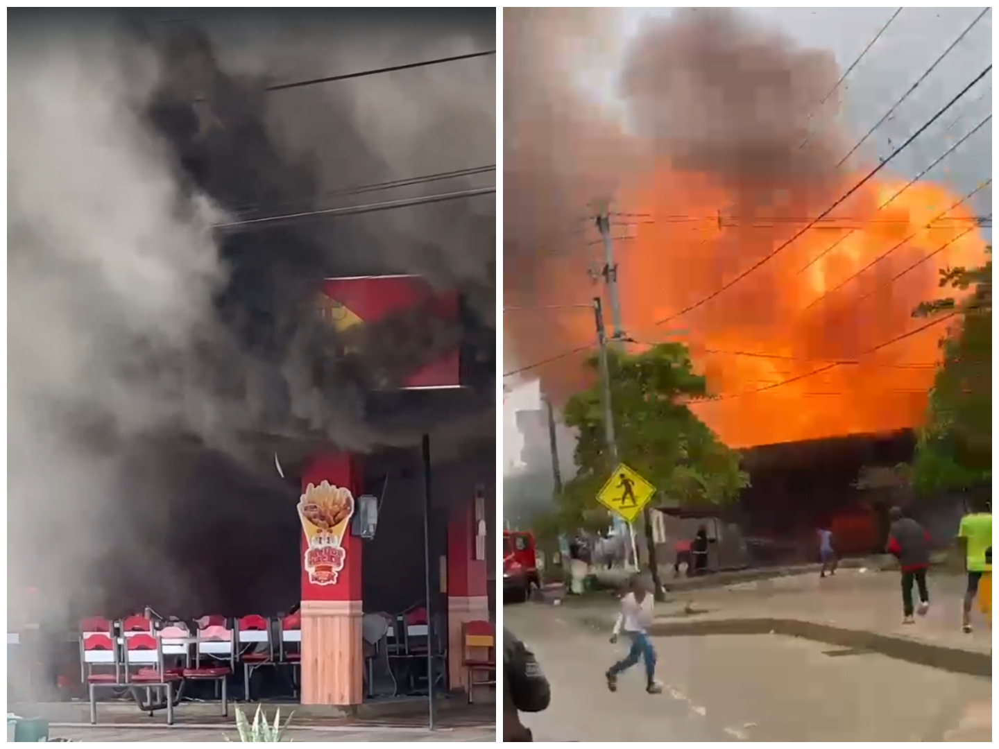 Asadero de pollos quedó destruido tras explosión de pipeta de gas en Turbo