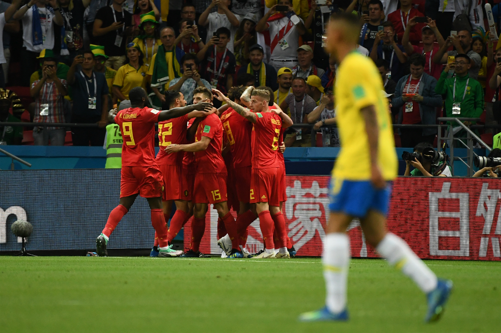 Bélgica sorprendió y eliminó a Brasil de Rusia 2018