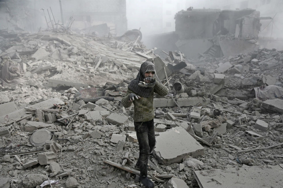 Imágenes del sangriento ataque en Siria