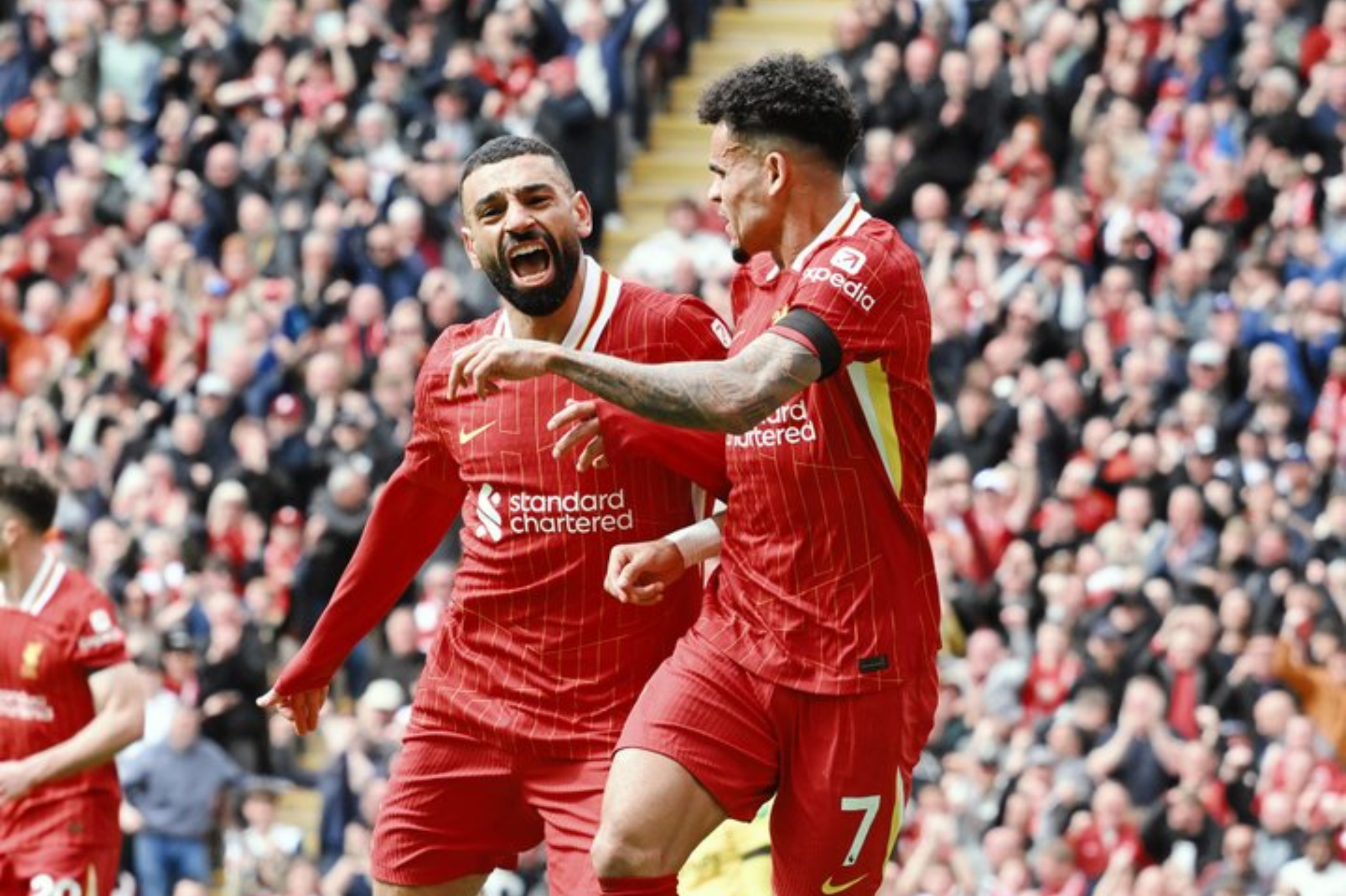 Salah se despide de Luis Díaz con emotivo mensaje tras su salida del Liverpool