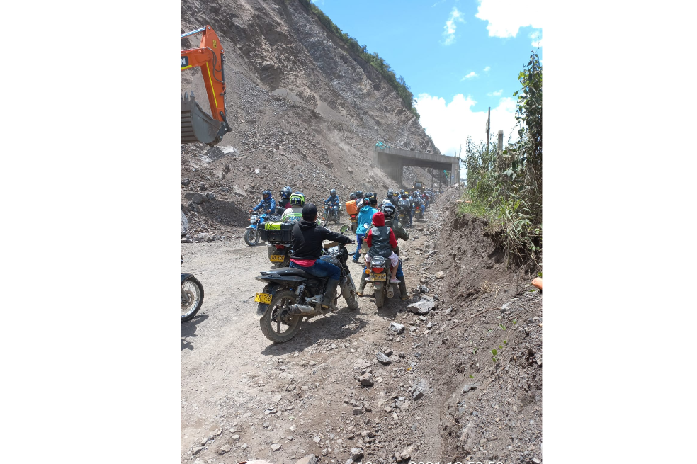 Tras derrumbe, Autopista al Mar 2 fue reabierta con paso controlado