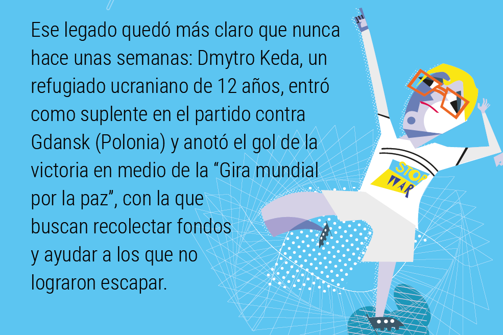 El fútbol en medio de la guerra.