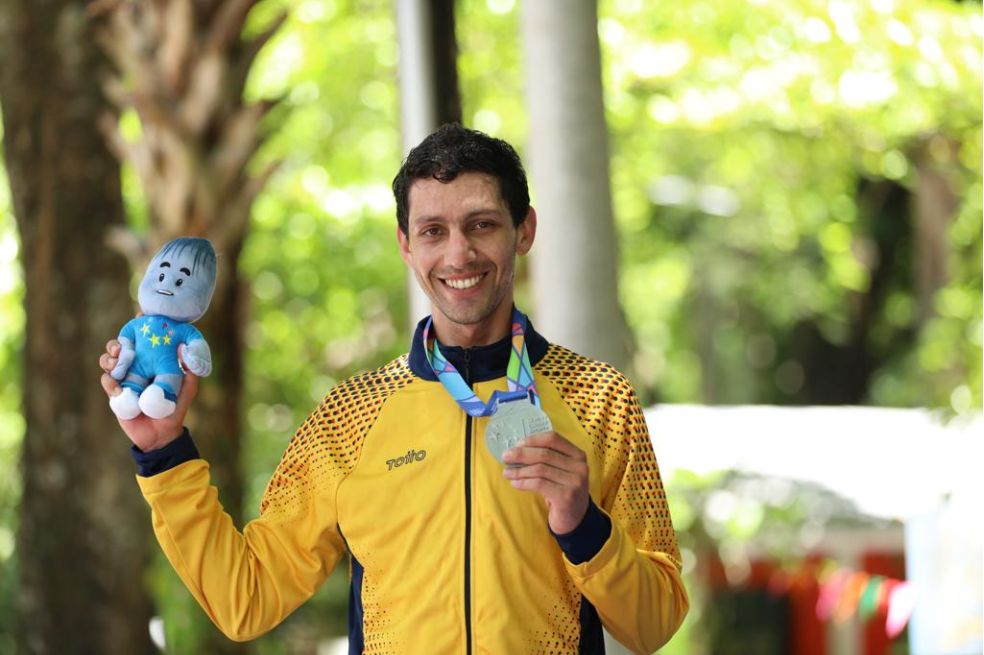 Walter Vargas se quedó con la presea plateada en la contrarreloj masculina de los Juegos Centroamericanos y del Caribe.