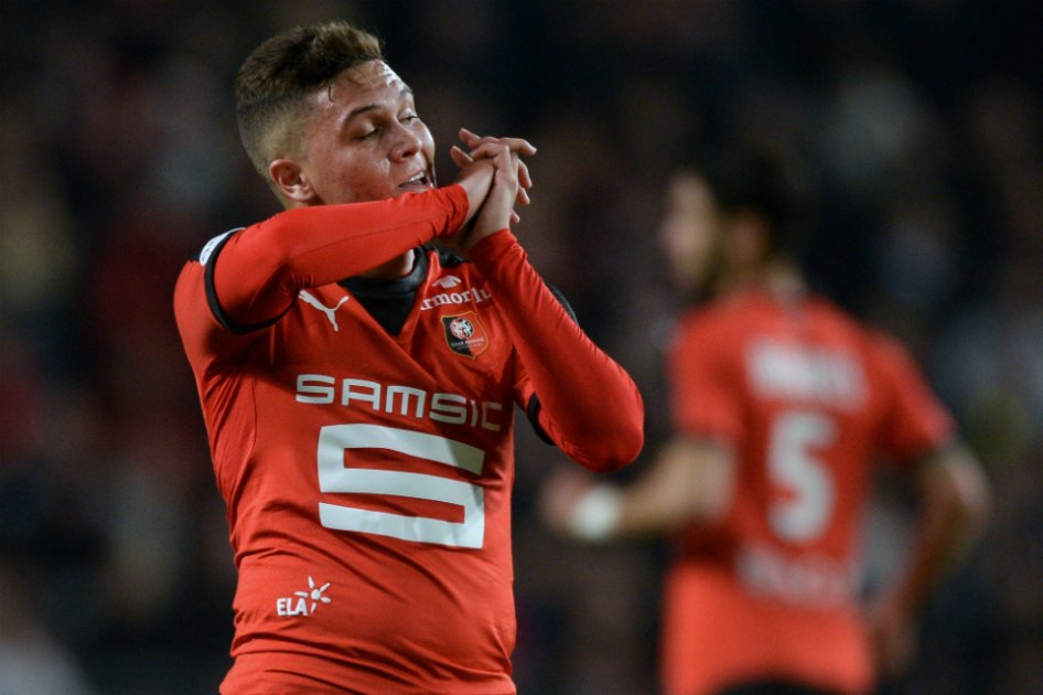 Juan Fernando Quintero estuvo presente en la derrota del Rennes con el PSG
