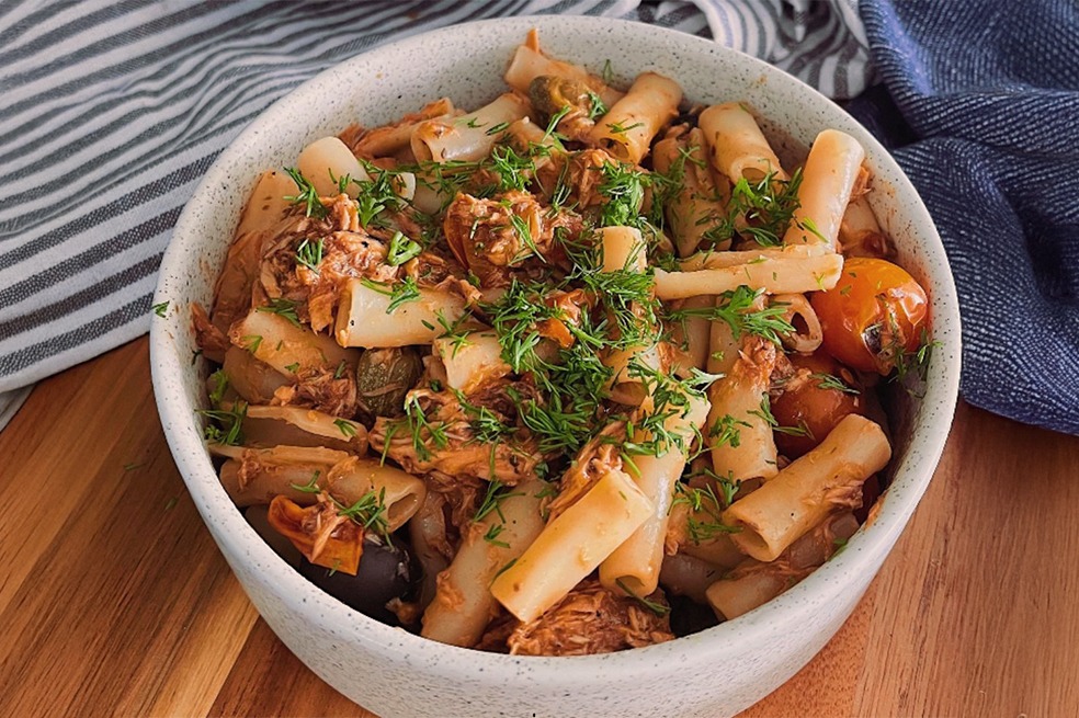 En 20 minutos prepara esta pasta mediterránea