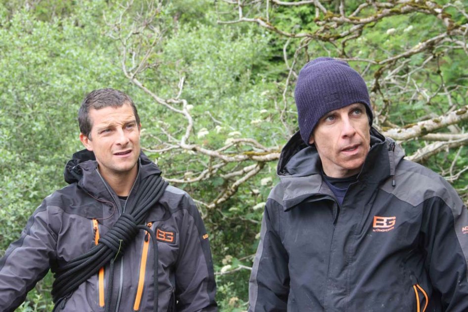 Ben Stiller acepta el reto del aventurero Bear Grylls