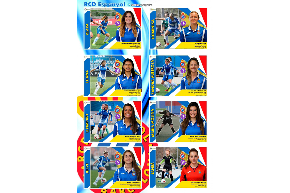 A falta de un álbum oficial de la Liga Femenina de Fútbol española, una madre crea uno