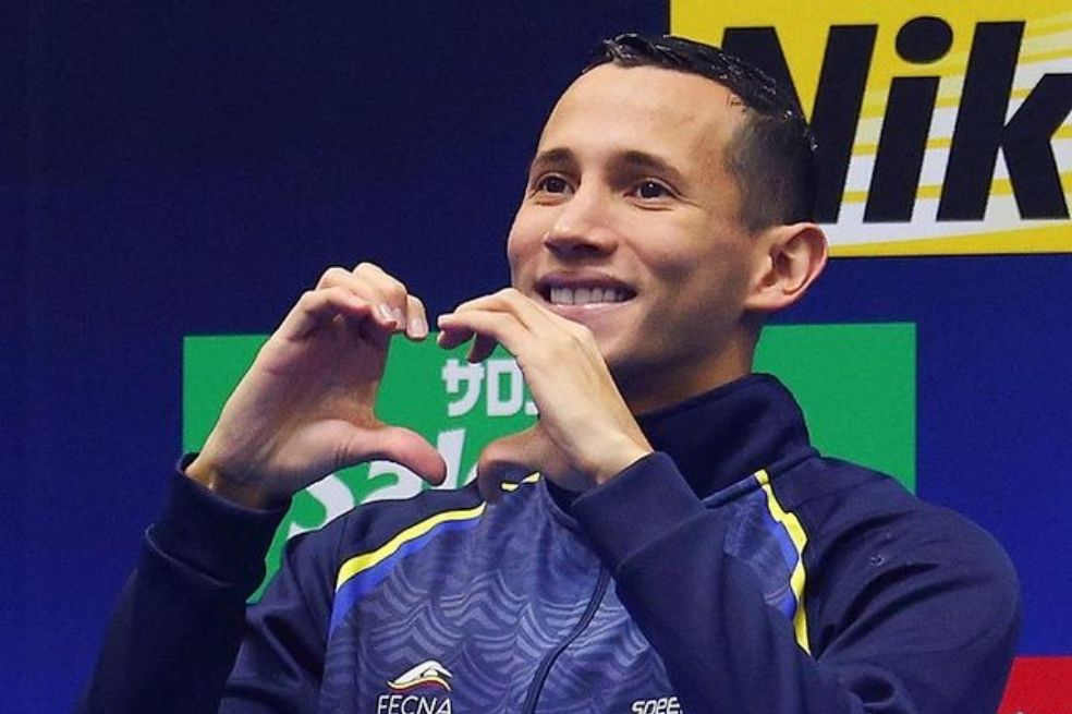 Colombiano logró histórico subcampeonato en el Mundial de Natación de Fukuoka