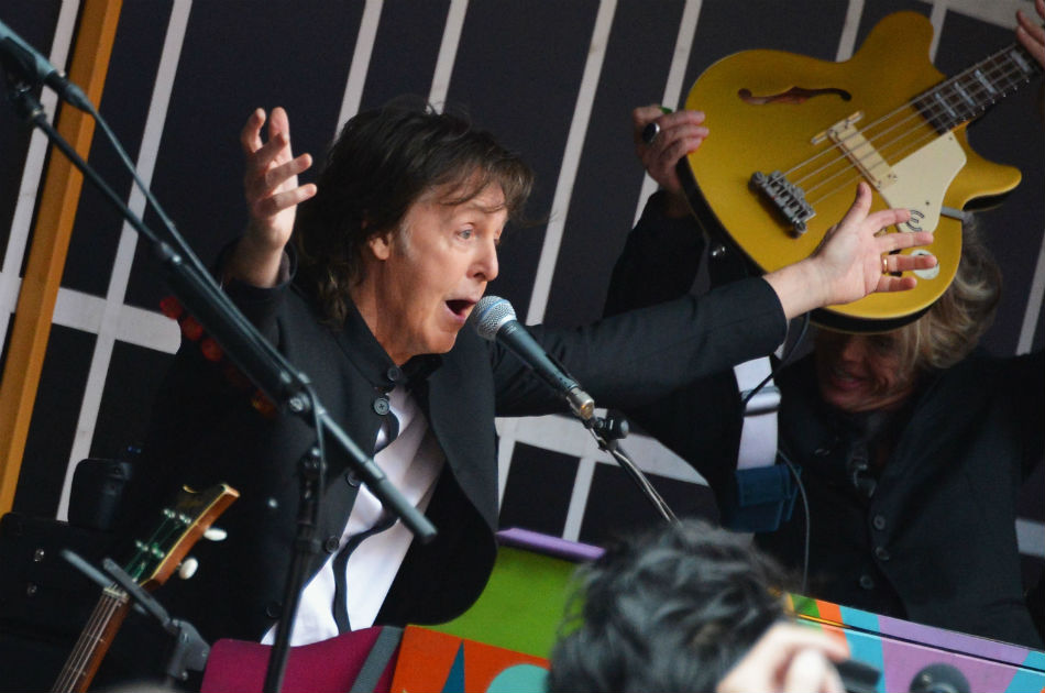 Sir Paul McCartney en Times Square el pasado 10 de octubre de 2013 