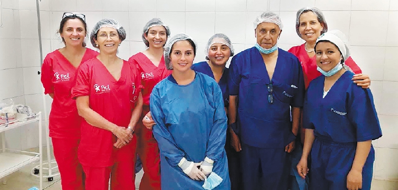 Equipo de trabajo de Piel para Renacer.