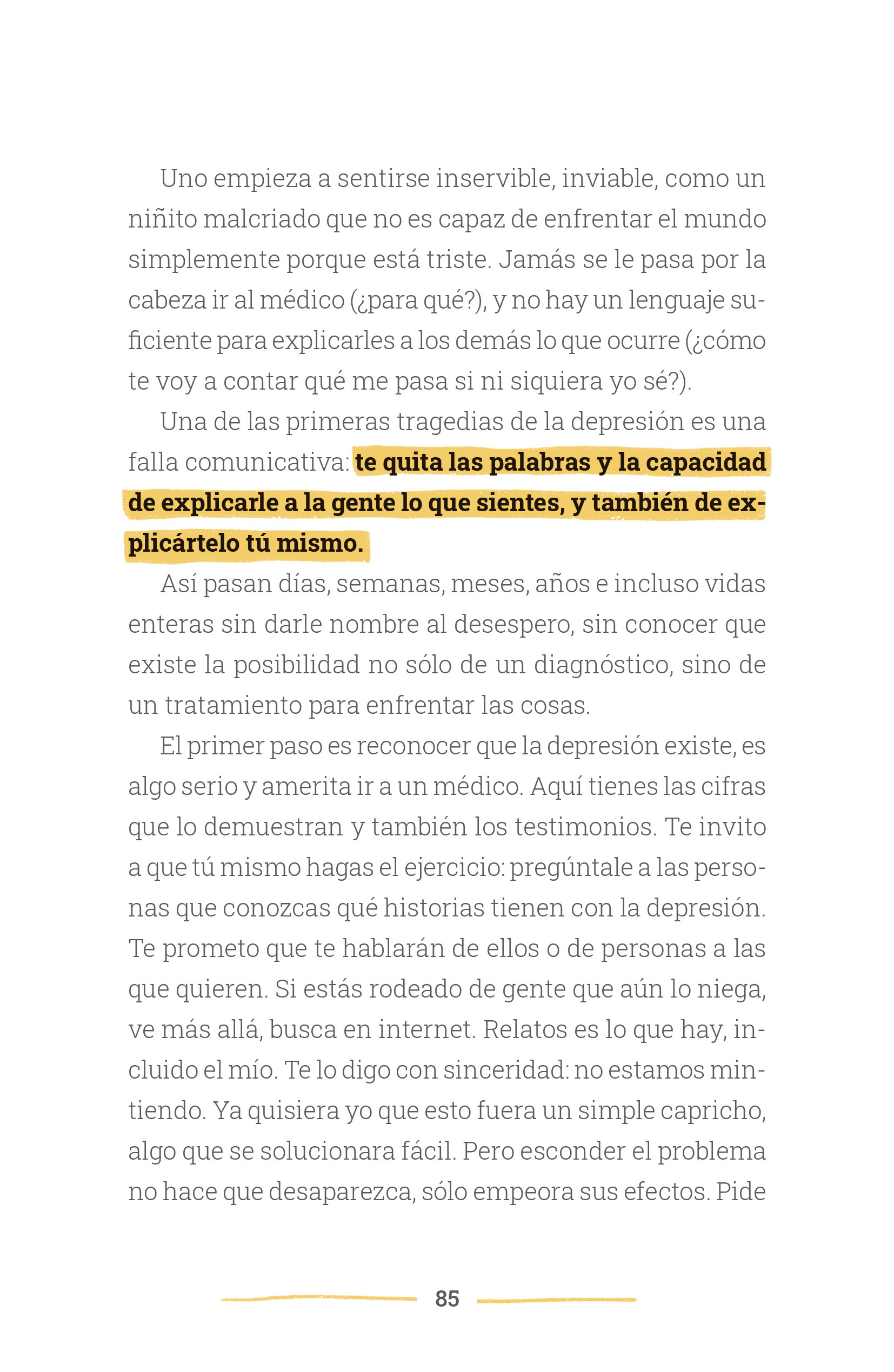 Capítulo 5 de La depresión (no) existe