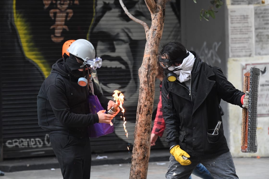 A la cárcel, los seis acusados de infiltrar las marchas en Bogotá