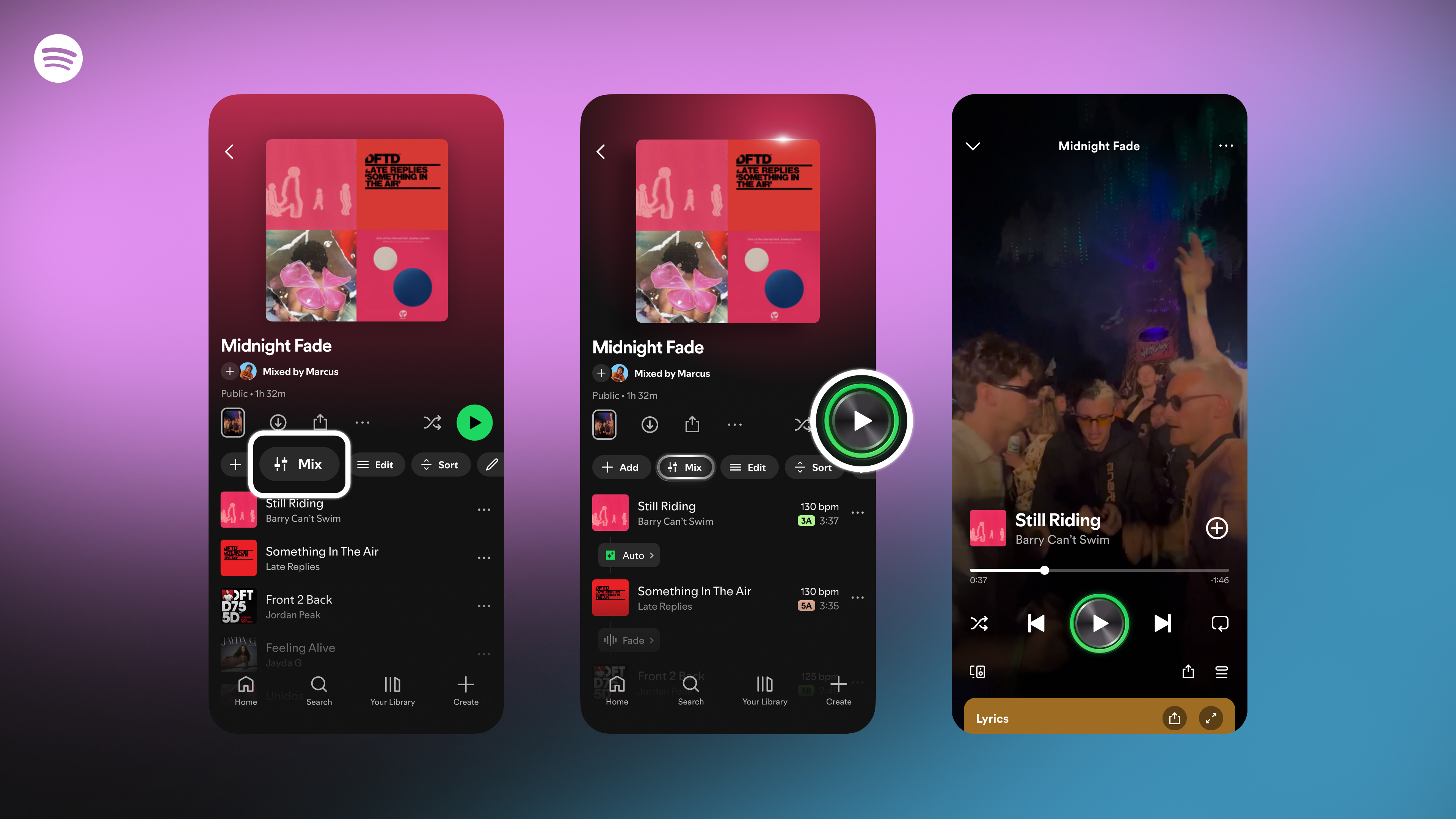 Ahora se puede mezclar música en Spotify, una función ya presente en su competencia, Apple Music.