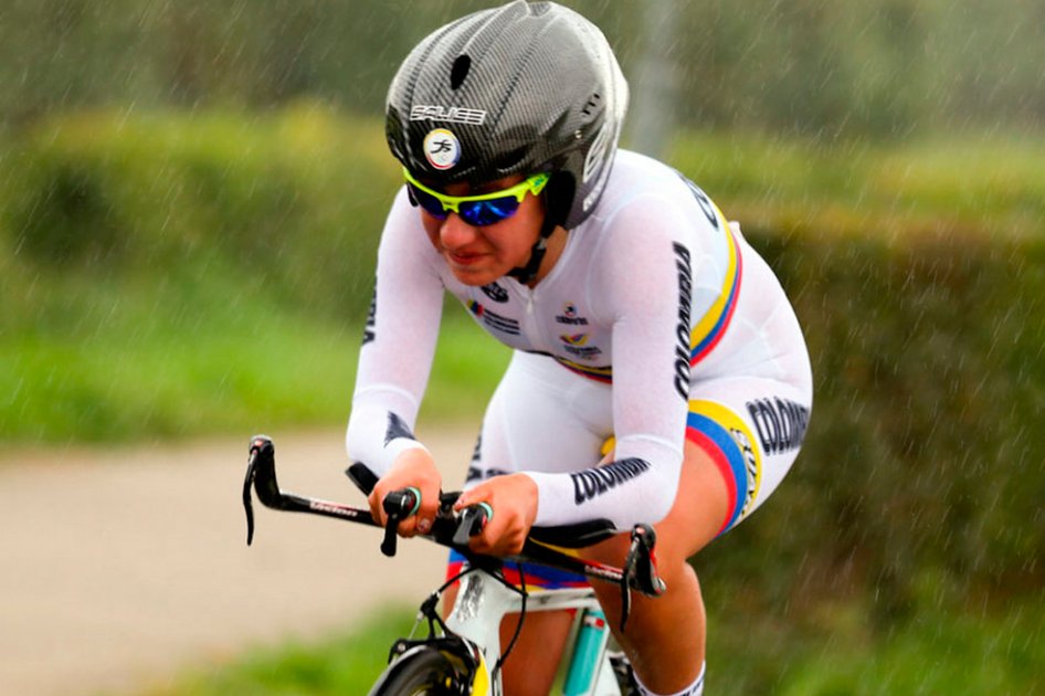 Patricia Buitrago, 33 en la CRI del Mundial de Ciclismo