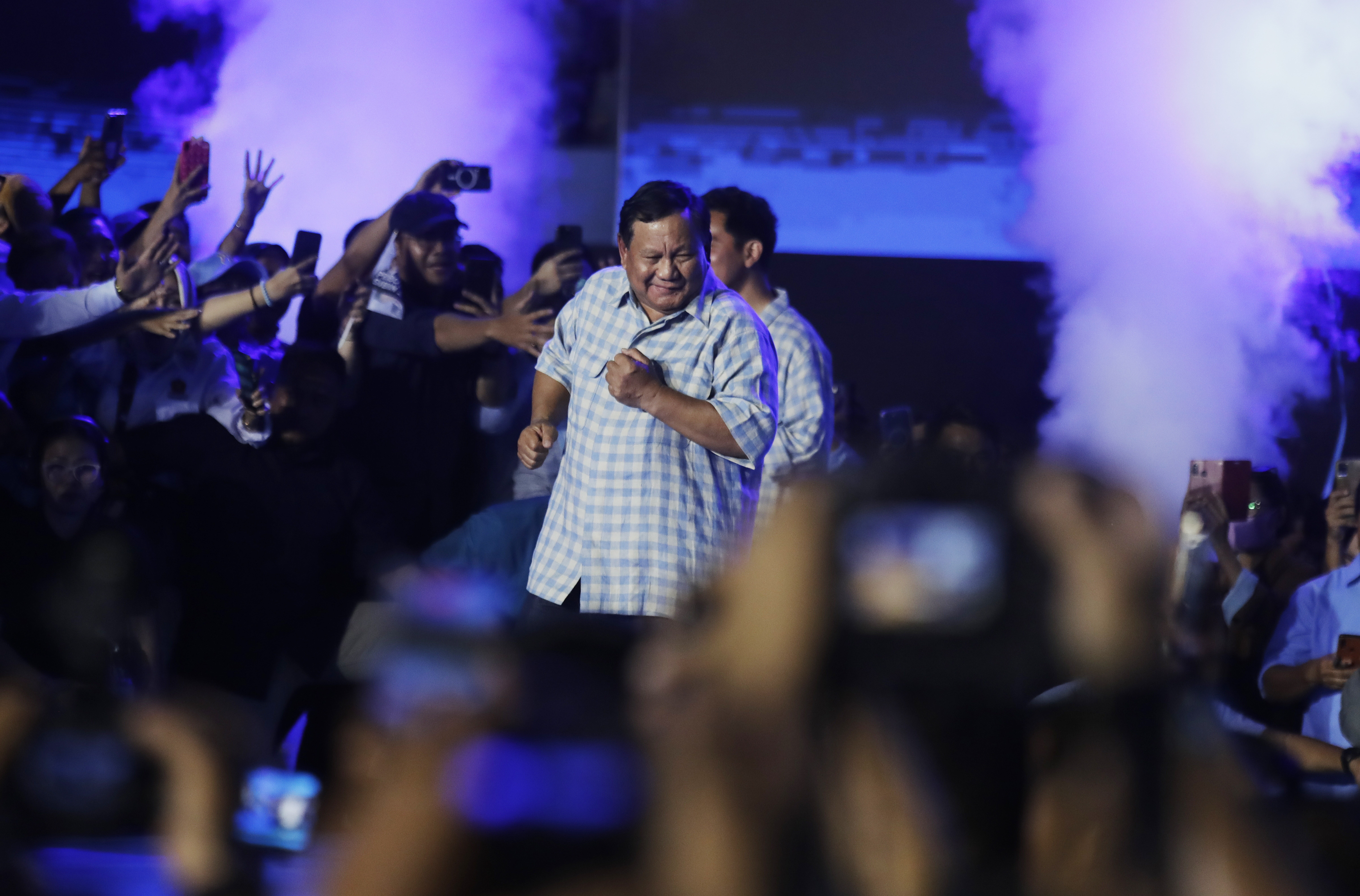 Prabowo Subianto anunció su victoria en las elecciones presidenciales de Indonesia