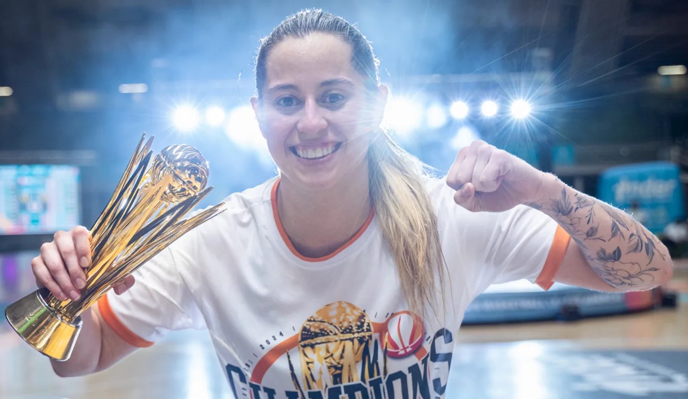 Carolina López, de Indeportes Antioquia, jugadora más valiosa de la Liga de las Américas.