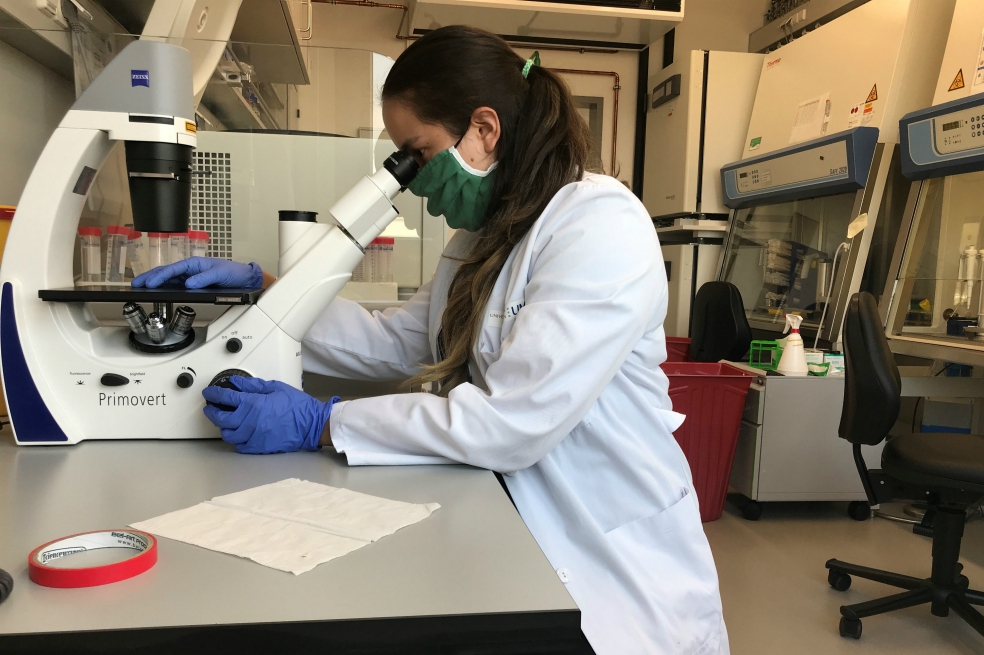 Baena estudia una maestría en Ciencia molecular, microbiología, biotecnología y bioquímica en la Universidad de Göttingen.Cortesía¿Cuál es la mejor forma de financiarlo?