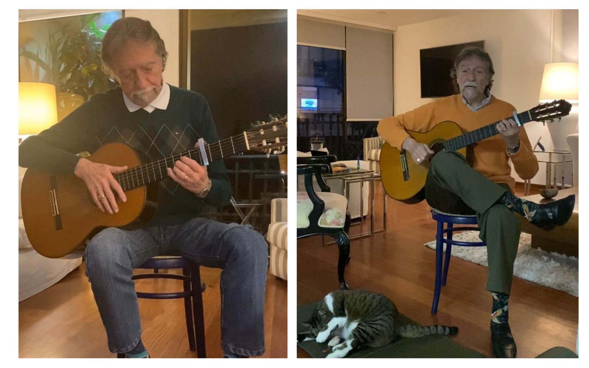 Gerardo de Franicisco en una jornada de su serenata tuitera.  / Cortesía