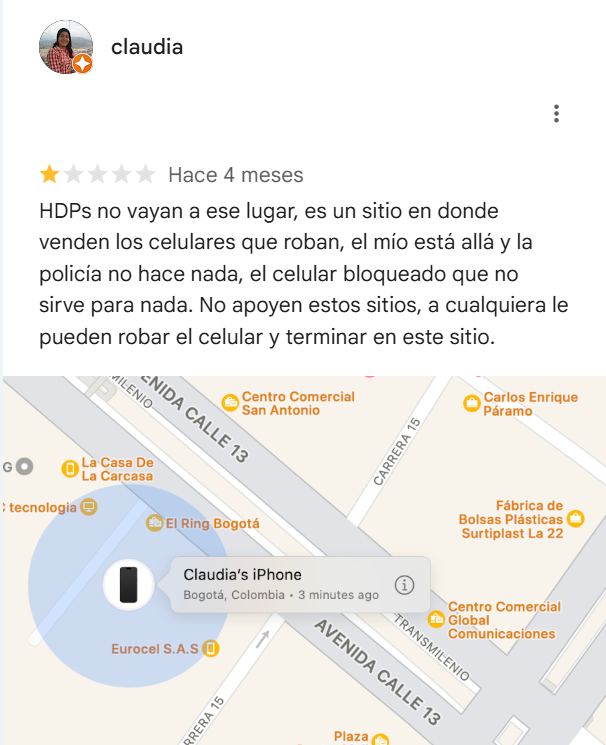 Captura de pantalla Google