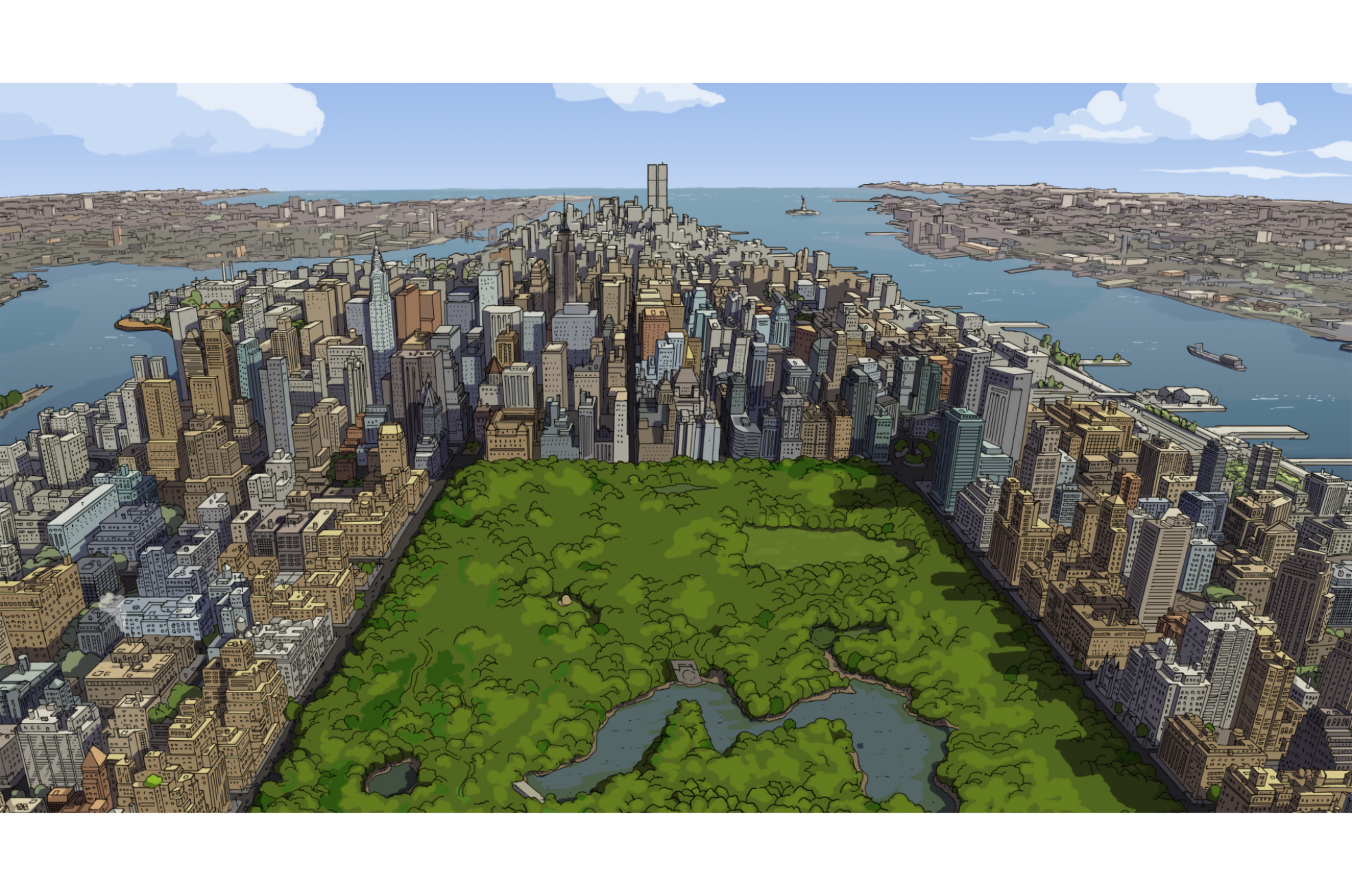 El Central Park es retratado en la película.