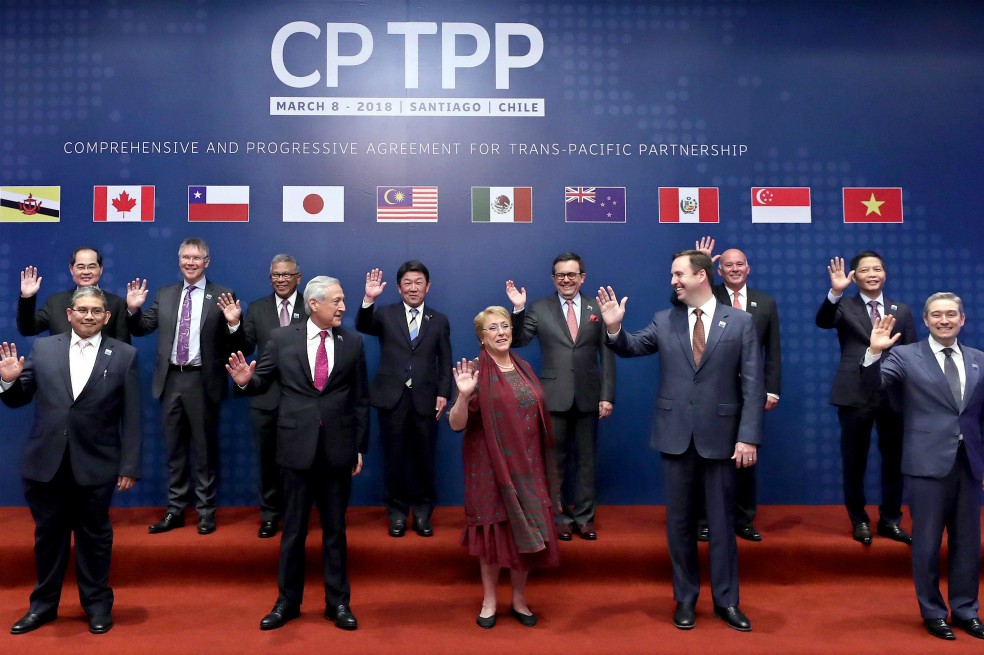 Imagen de archivo, tomada el 8 de marzo de 2018, con los líderes de los países que firmaron el Acuerdo Integral y Progresivo para la Asociación Transpacífico (TPP 11) en Santiago de Chile. / EFE.