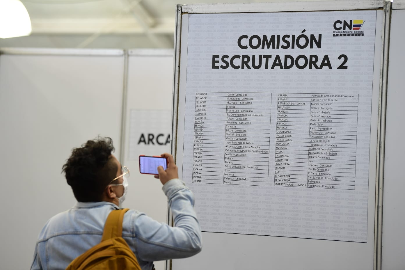 Escrutinio en Corferias