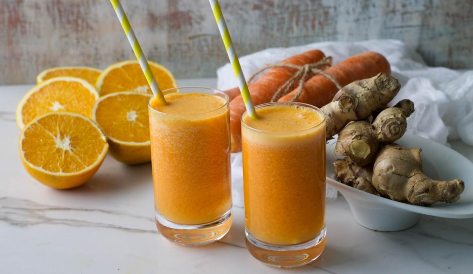 Jugo de zanahoria y jengibre para una perfecta nutrición