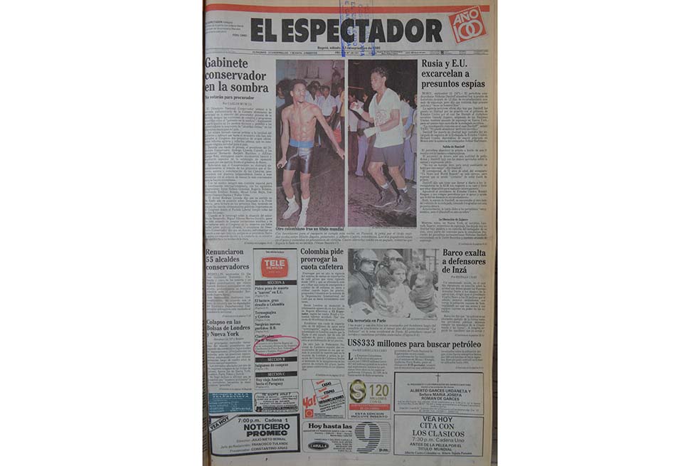 Estas eran las noticias del 13 de septiembre de 1986