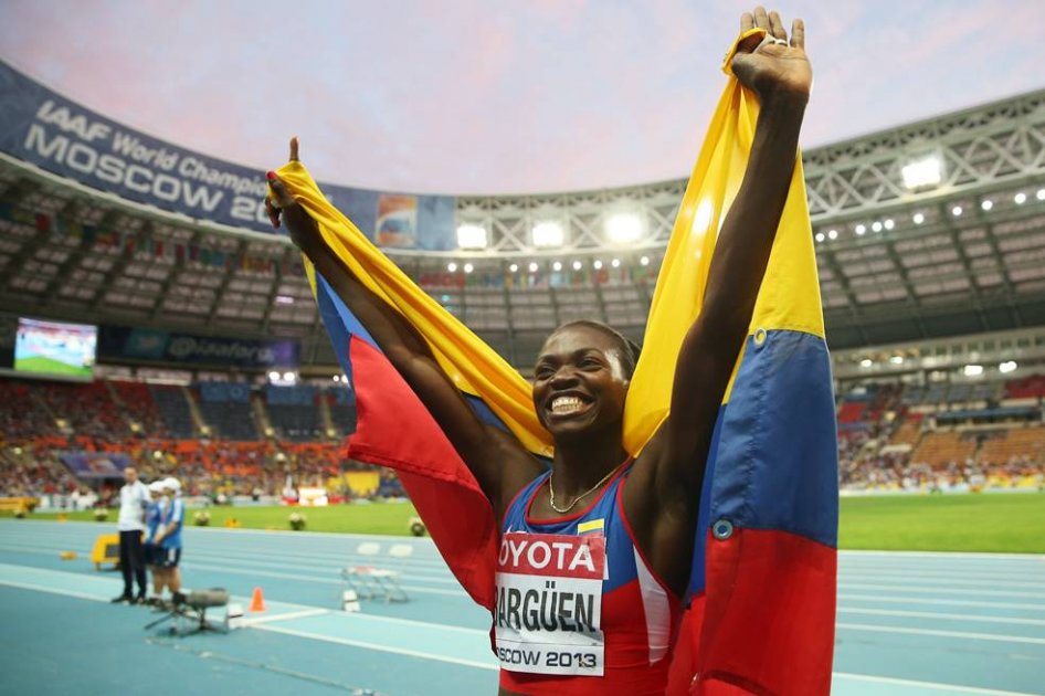 Caterine Ibargüen ganó el oro en Moscú