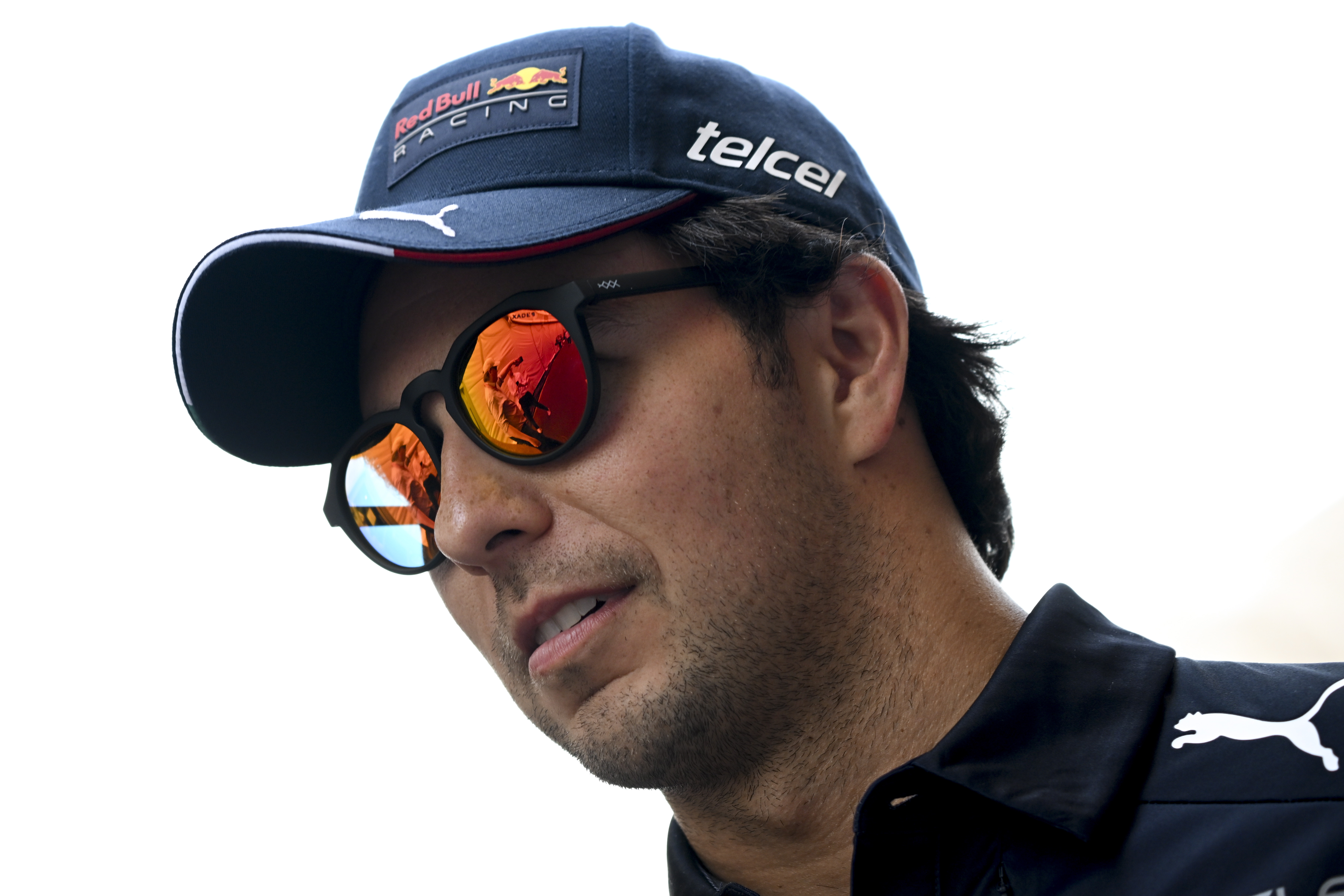 Monaco (Monaco), 29/05/2022.- Mexican Formula One driver Sergio Perez of Red Bull Racing reacts prior to the start of the Formula One Grand Prix of Monaco at the Circuit de Monaco in Monte Carlo, Monaco, 29 May 2022. (Fórmula Uno) EFE/EPA/CHRISTIAN BRUNA