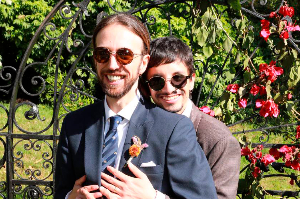 Así fue el matrimonio del cantante Esteman y el actor mexicano Jorge Caballero