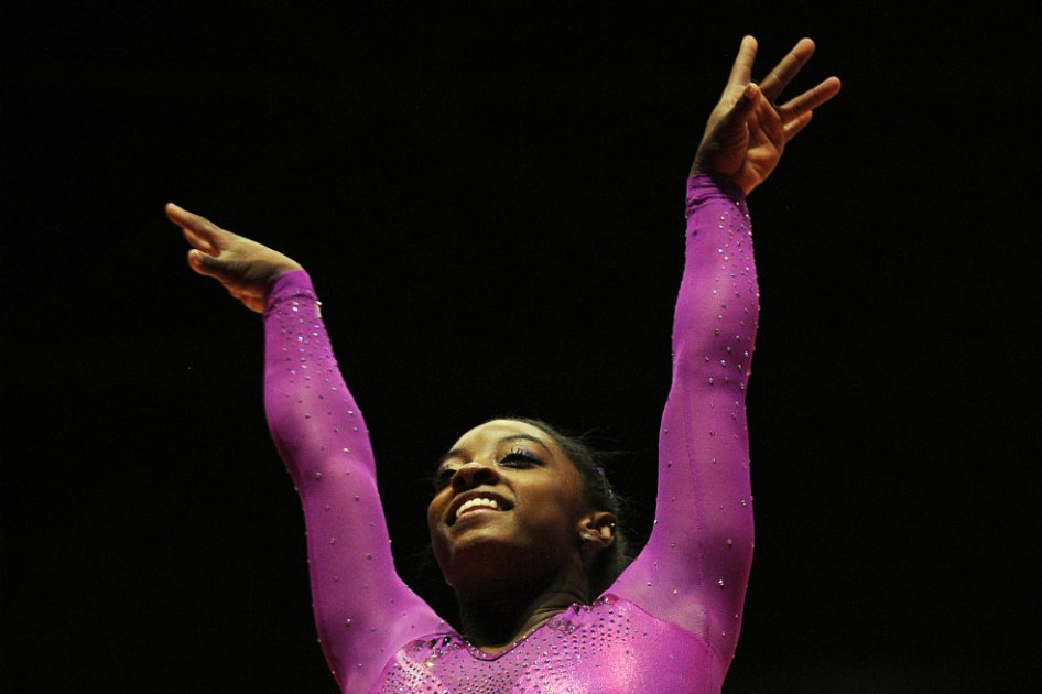 La gimnasta estadounidense Simone Biles. / AFP
