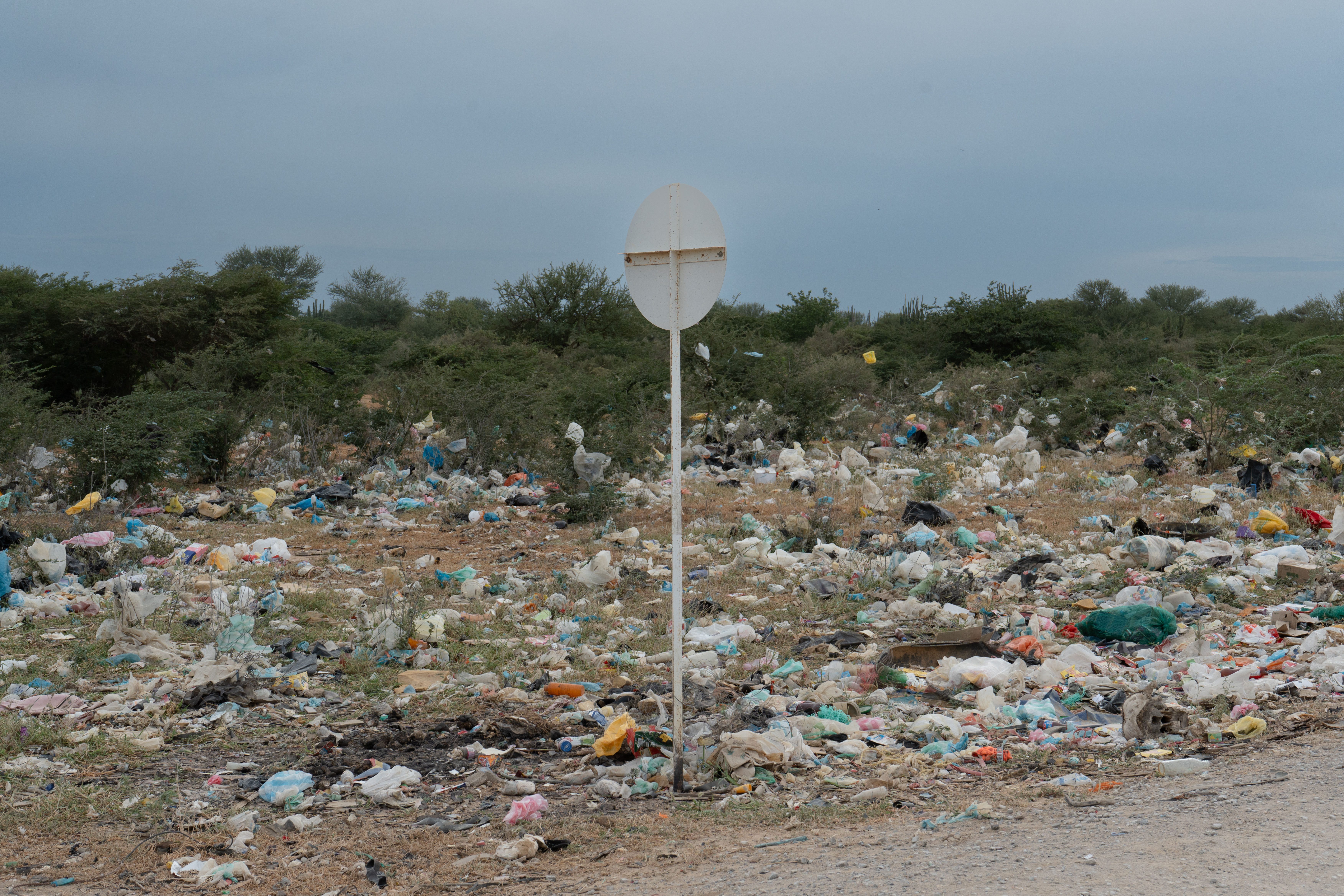 Este es ‘el monte’, el lugar al que muchos habitantes de Flor del Campo van a hacer sus necesidades fisiológicas.