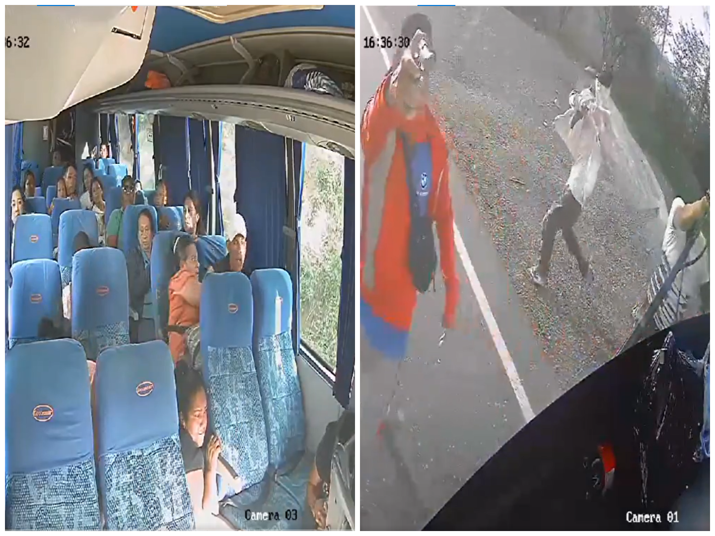 Cámara graba violento atraco en bus: ladrones iban armados y encapuchados