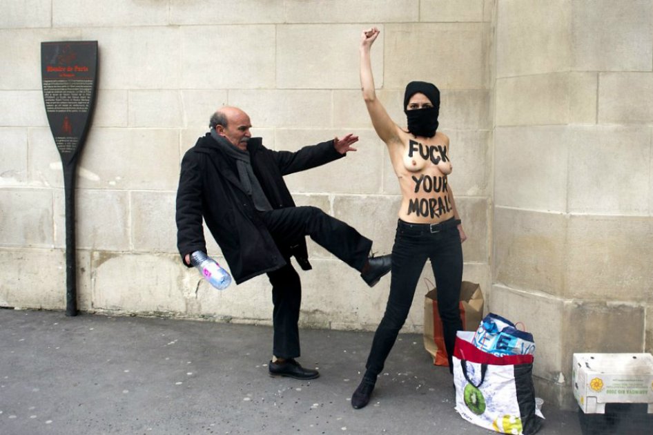 Activista de Femen/ Archivo AFP