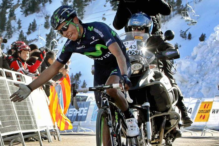 Nairo Quintana quedó fuera del podio en Vuelta a Cataluña