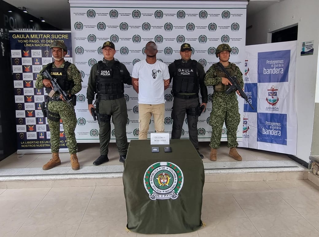 Capturan en Sincelejo a alias “Maicol”, uno de los líderes del Clan del Golfo