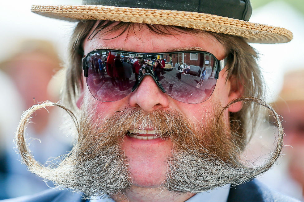 En fotos: el curioso concurso de bigotes de Bélgica